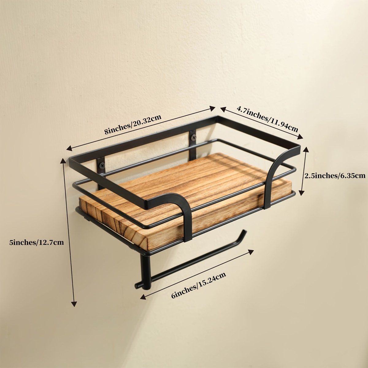 Thermabuild | Wrought Iron Decorative Wall Rack for Towels and Bath Accessories