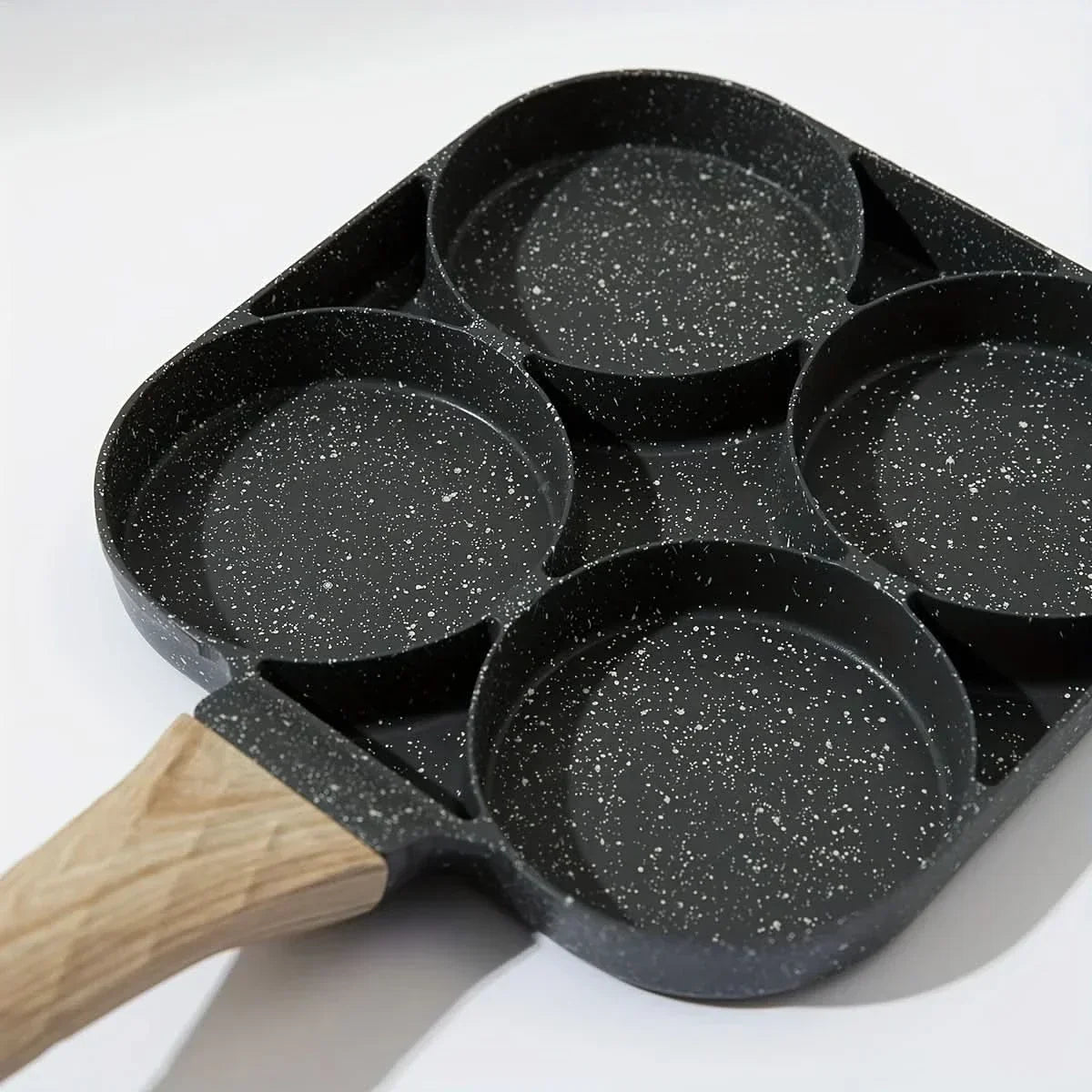 Thermabuild | Non-Stick Omelette Pan | 4-hole frying pan for eggs, pancakes, and burgers