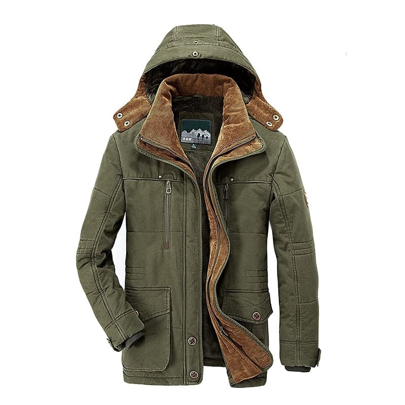 Thermabuild | Sustainable Men's Insulated Winter Jacket with Rain Resistant Finish