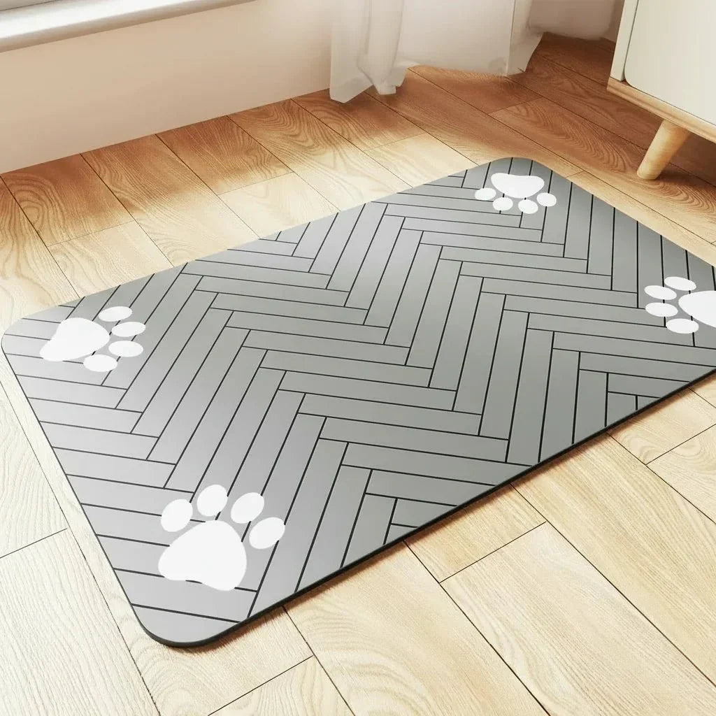 Thermabuild | Absorbent Pet Bowl Mat for Clean Floors