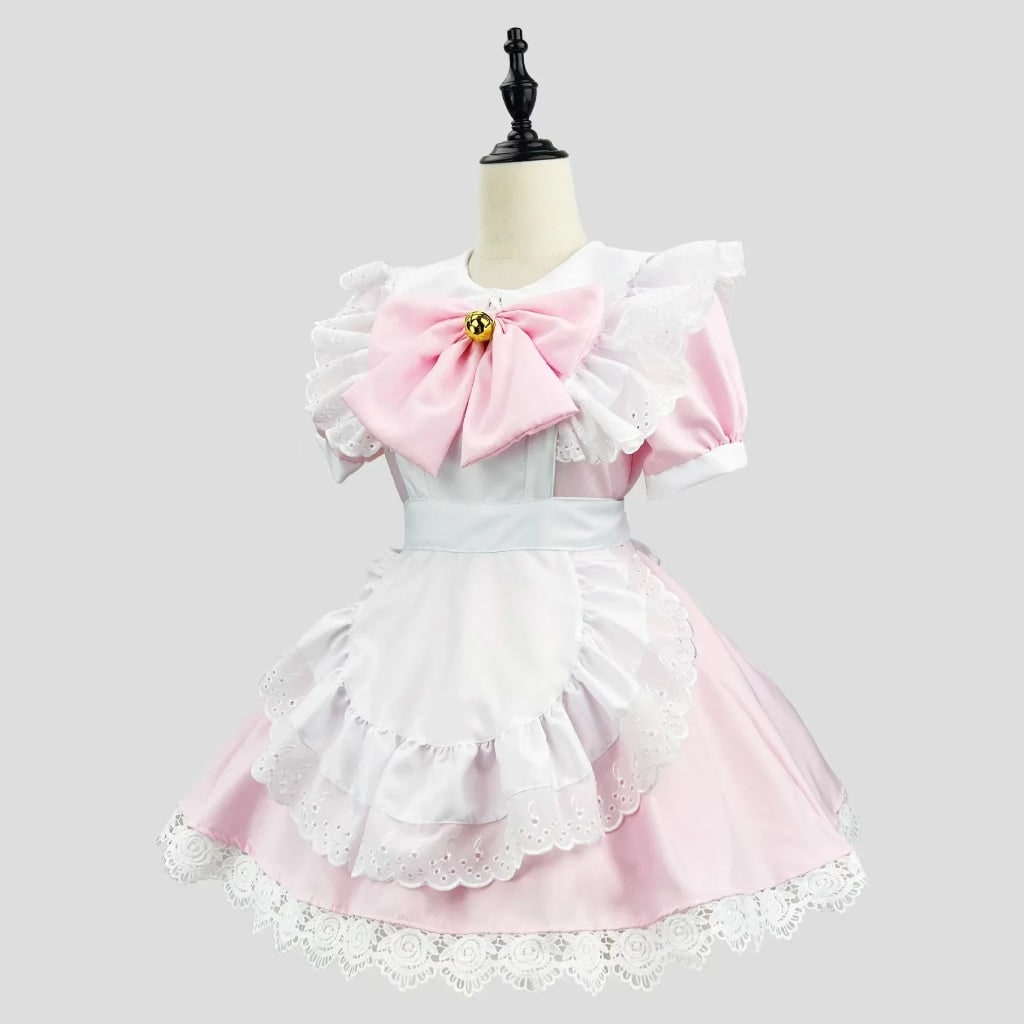 Thermabuild | French Maid Costume with Ruffled Apron for Halloween