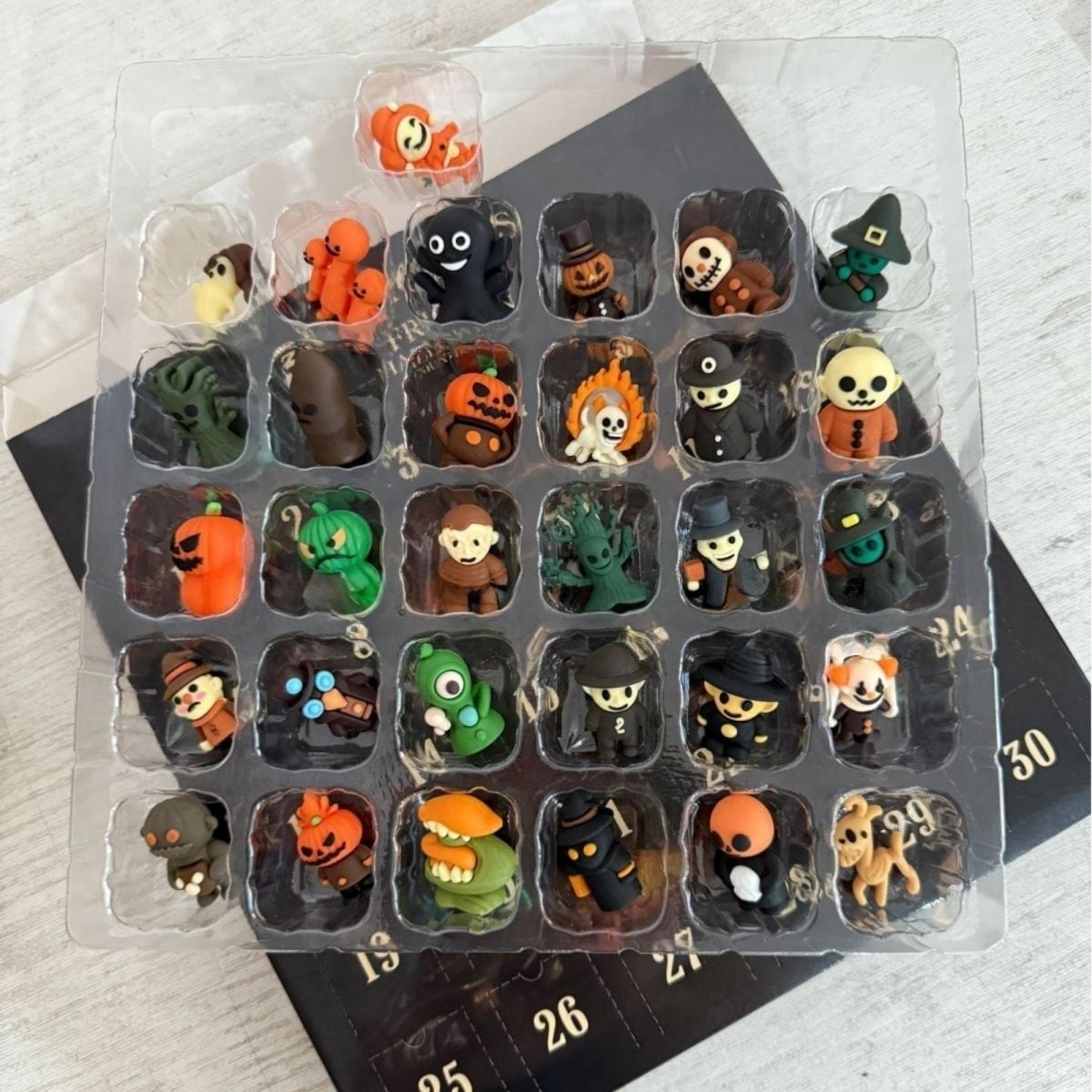 Thermabuild | Halloween Advent Calendar Countdown Decor with Spooky Miniature Figurines