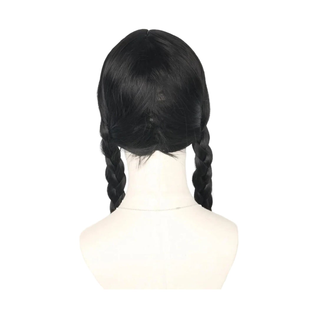 Thermabuild | Halloween Costume Wig Braided Hair with Straight Bangs for Epic Cosplay and Dress Up