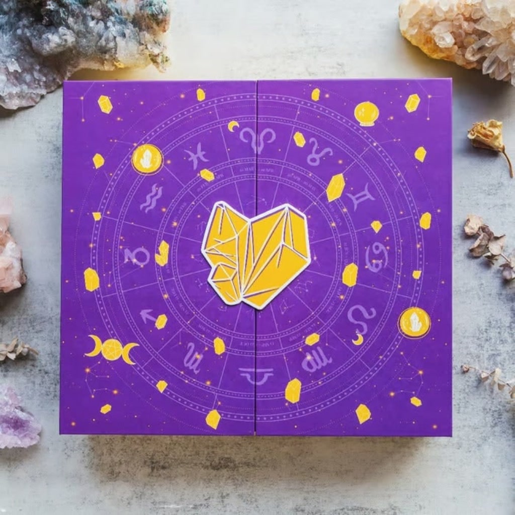 Thermabuild | Halloween Crystal Advent Calendar with 24 Gemstone Compartments