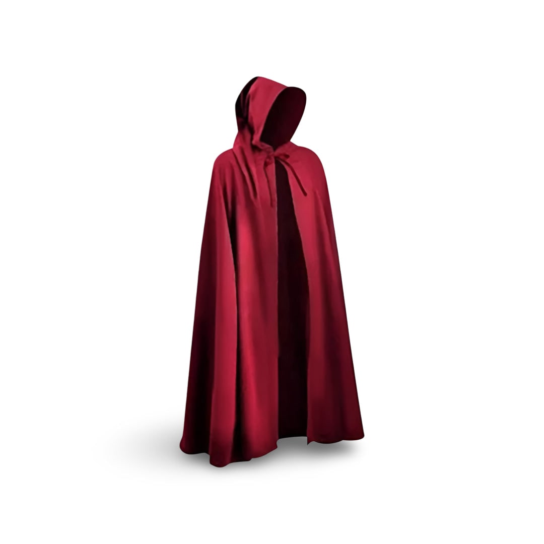 Thermabuild | Halloween Medieval Knight Costume Tunic with Hooded and Templar Cross for Cosplay Party