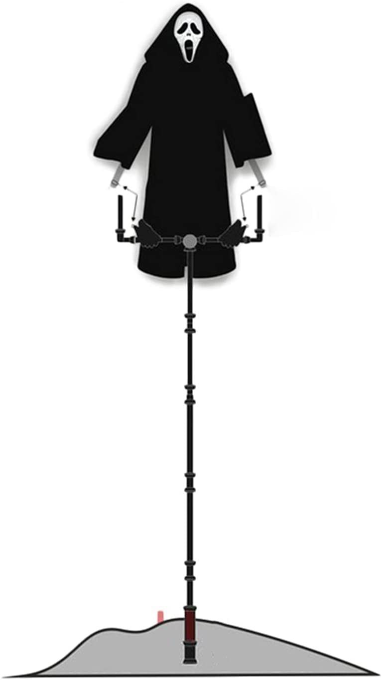 Thermabuild | Halloween Scarecrow Decoration Scary Outdoor Ghost Prop with Pole for Yard Decor