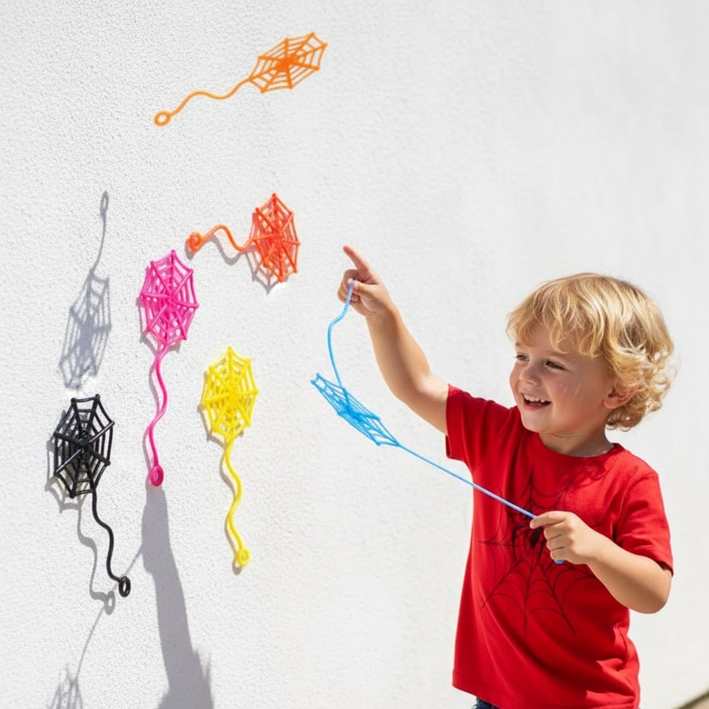 Thermabuild | Halloween Spider Webs and Cobwebs Sticky Stretchy Decorations for Windows Walls Party Supplies