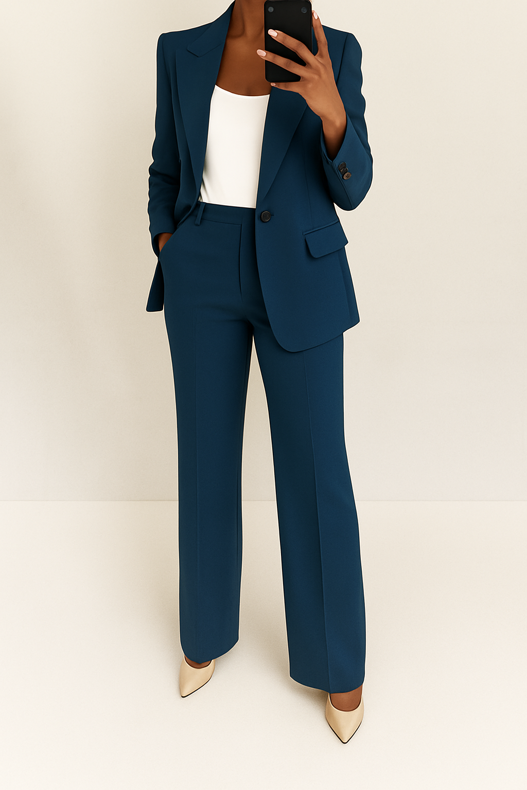 Thermabuild | Women's Long-Sleeve Blazer & Trousers Two-Piece Suit