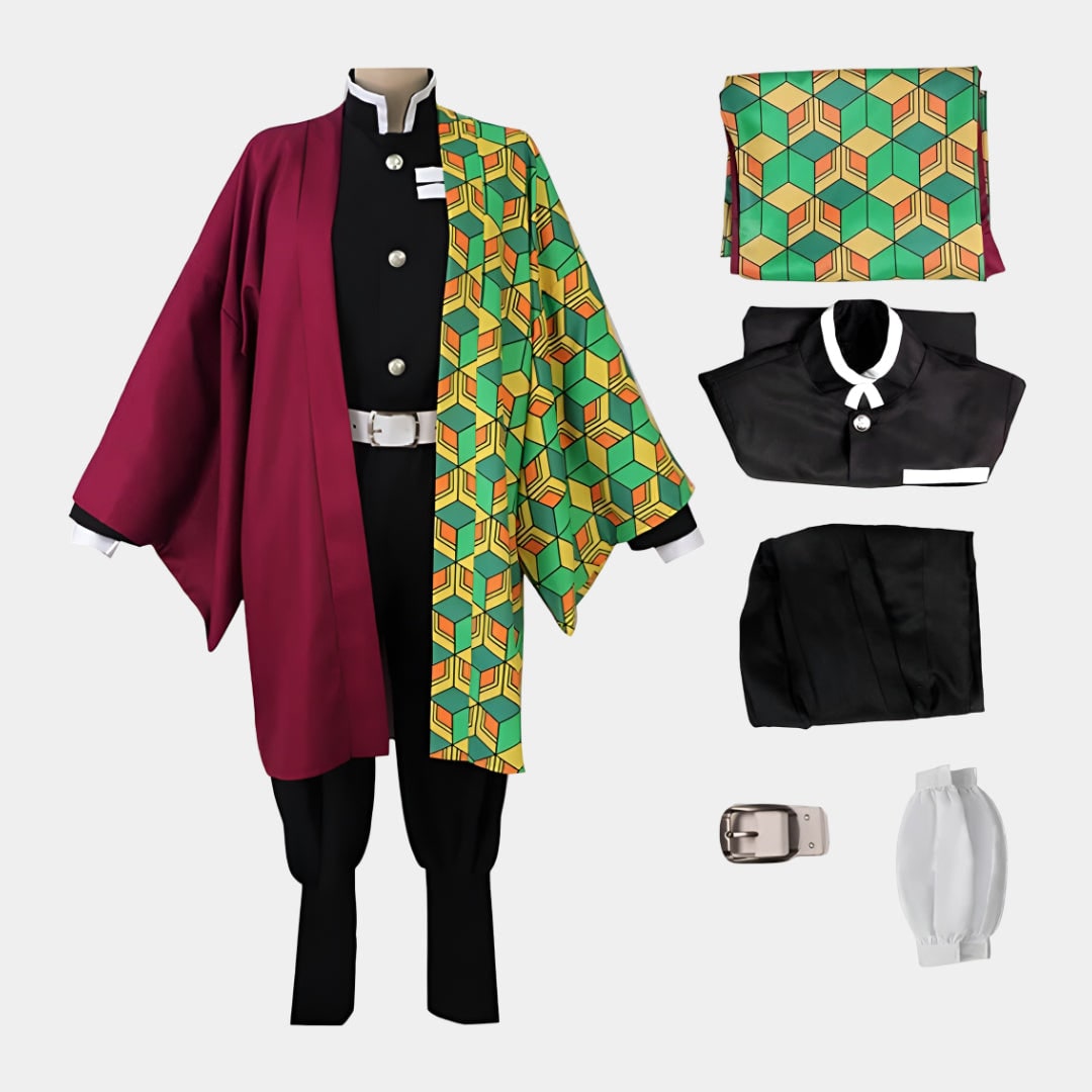 Thermabuild | Kids' Halloween Anime Cosplay Costume with Haori Jacket and Character for Party