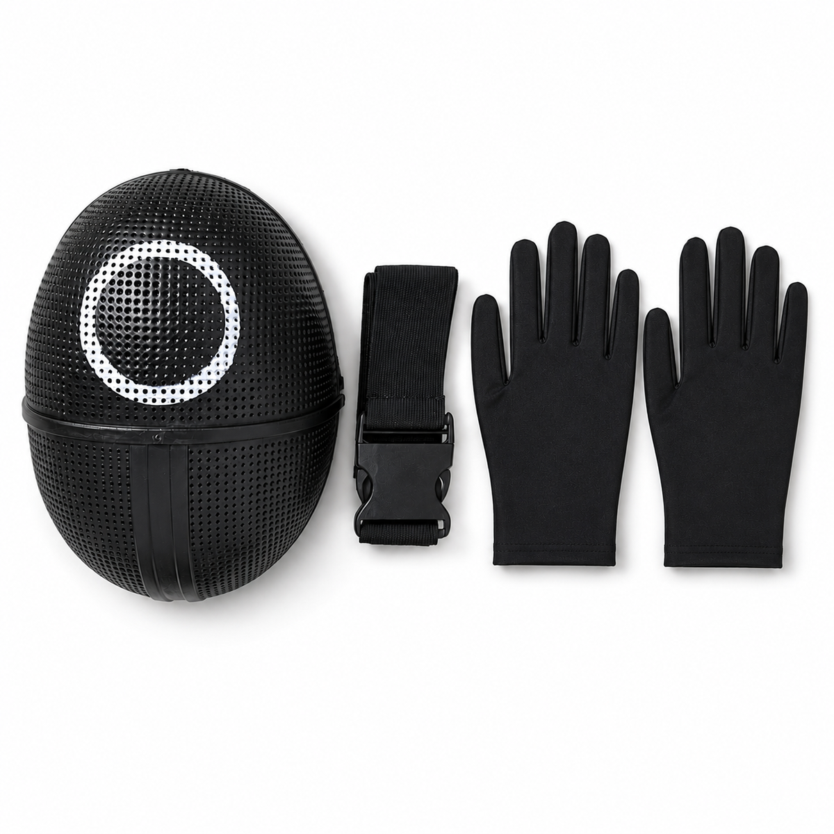 Thermabuild | Kids' Halloween Hooded Jumpsuit Costume with Mesh Mask and Gloves Trick-Or-Treat