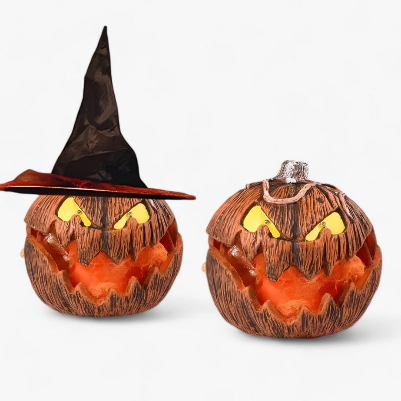 Thermabuild | Kids' Halloween Jack O Lantern LED Pumpkin Pop-Up Decoration with Glowing Eyes for Indoor Outdoor Party