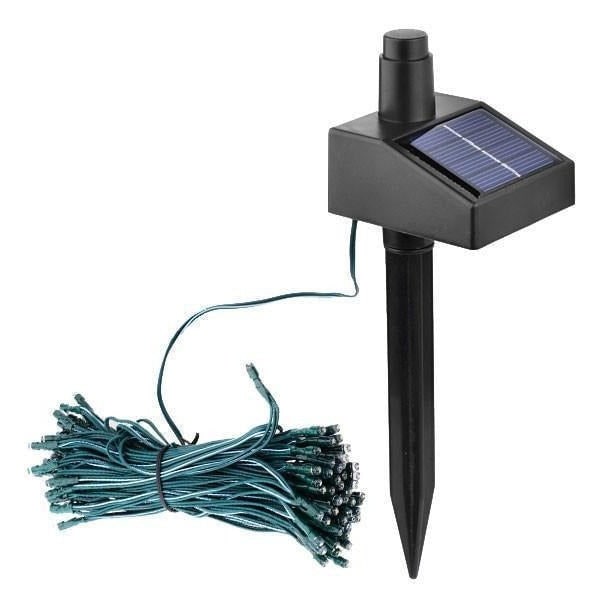 Thermabuild | Outdoor Solar String Lights with 100 LED Fairy Garden Landscape Lighting with Adjustable Panel