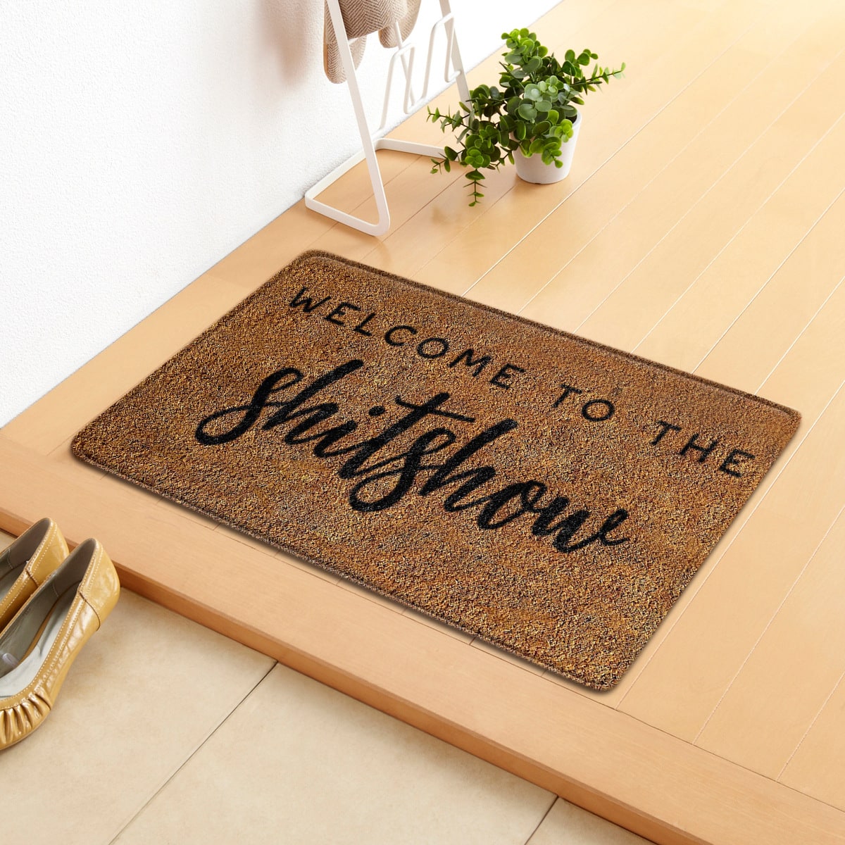 Thermabuild | Personalized Custom Doormat for Front Door with Pet Illustrations Washable Indoor Entryway Mat