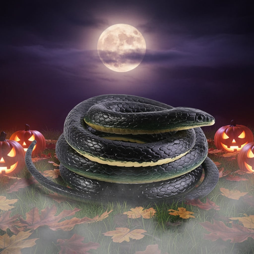 Thermabuild | Halloween Rubber Snake Prank Toy Realistic Fake Decoration for Party and Yard