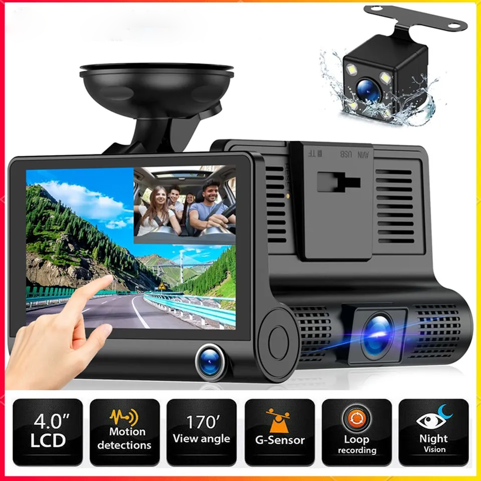 Thermabuild | 4" Touch Screen Front and Rear Dash Cam