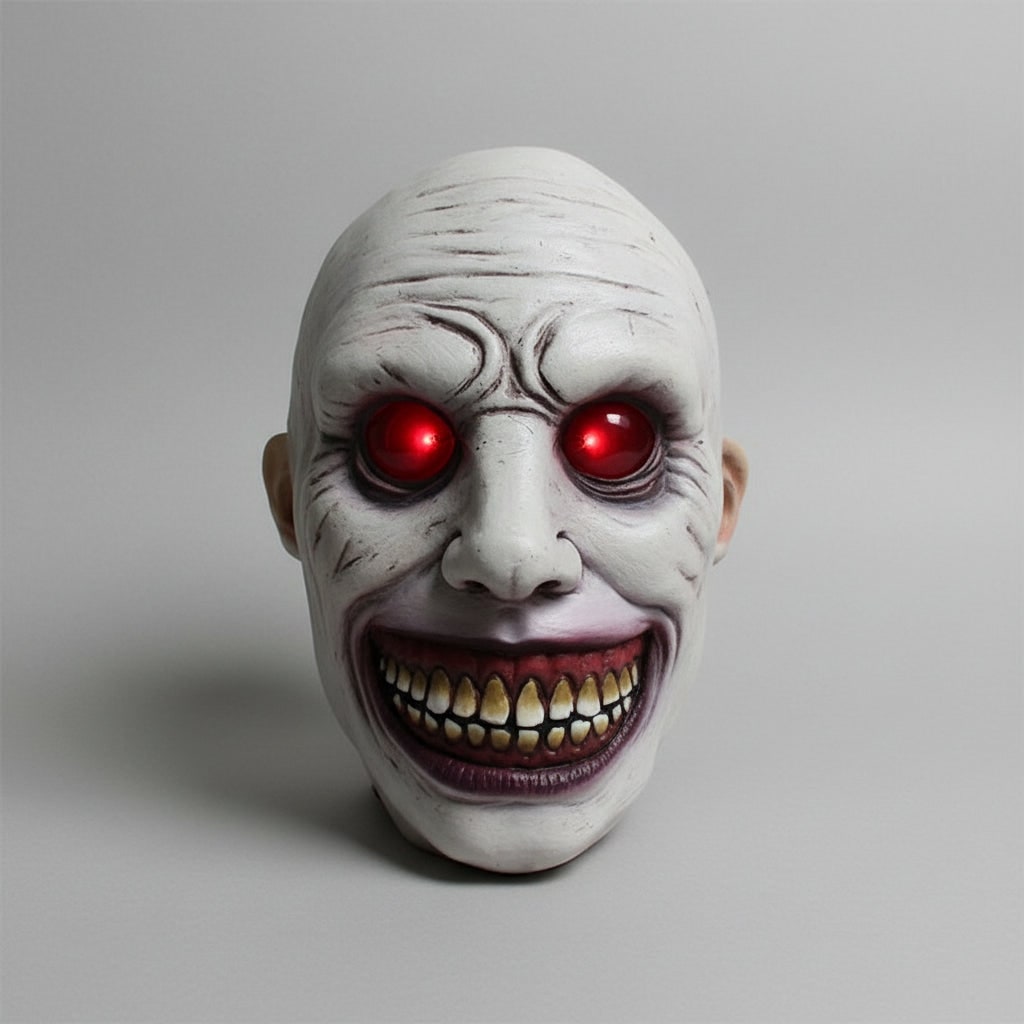 Thermabuild | Scary Halloween Mask Creepy Latex Horror with LED and Adjustable Strap for Costume Party