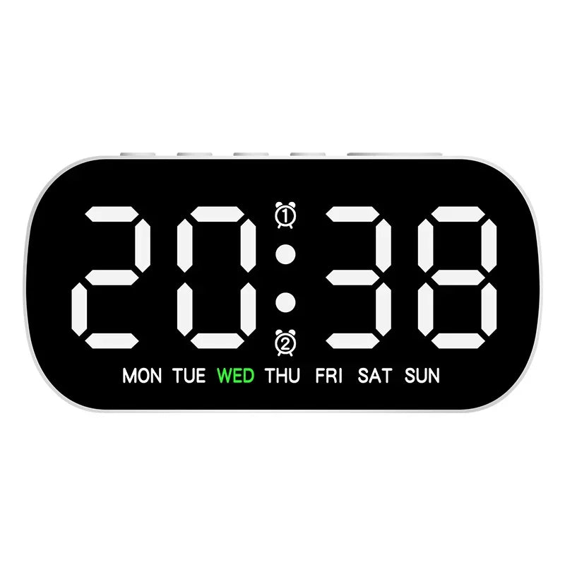 Thermabuild | LED Digital Alarm Clock with Dual Alarm & Temperature Display