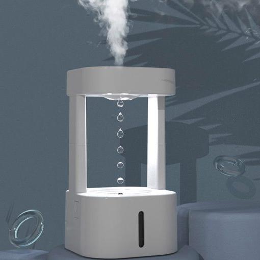 Thermabuild | 2-in-1 Desk Light Humidifier Rain Cloud Aromatherapy Essential Oil Zen Diffuser & Raining Cloud Night Light Mushroom Lamp