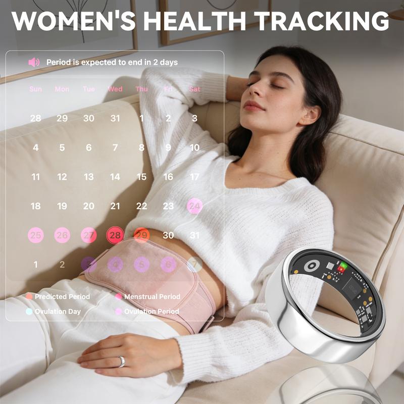 Thermabuild | Smart Ring Activity and Sleep Tracker with Heart Rate, Blood Oxygen and Temperature Monitoring