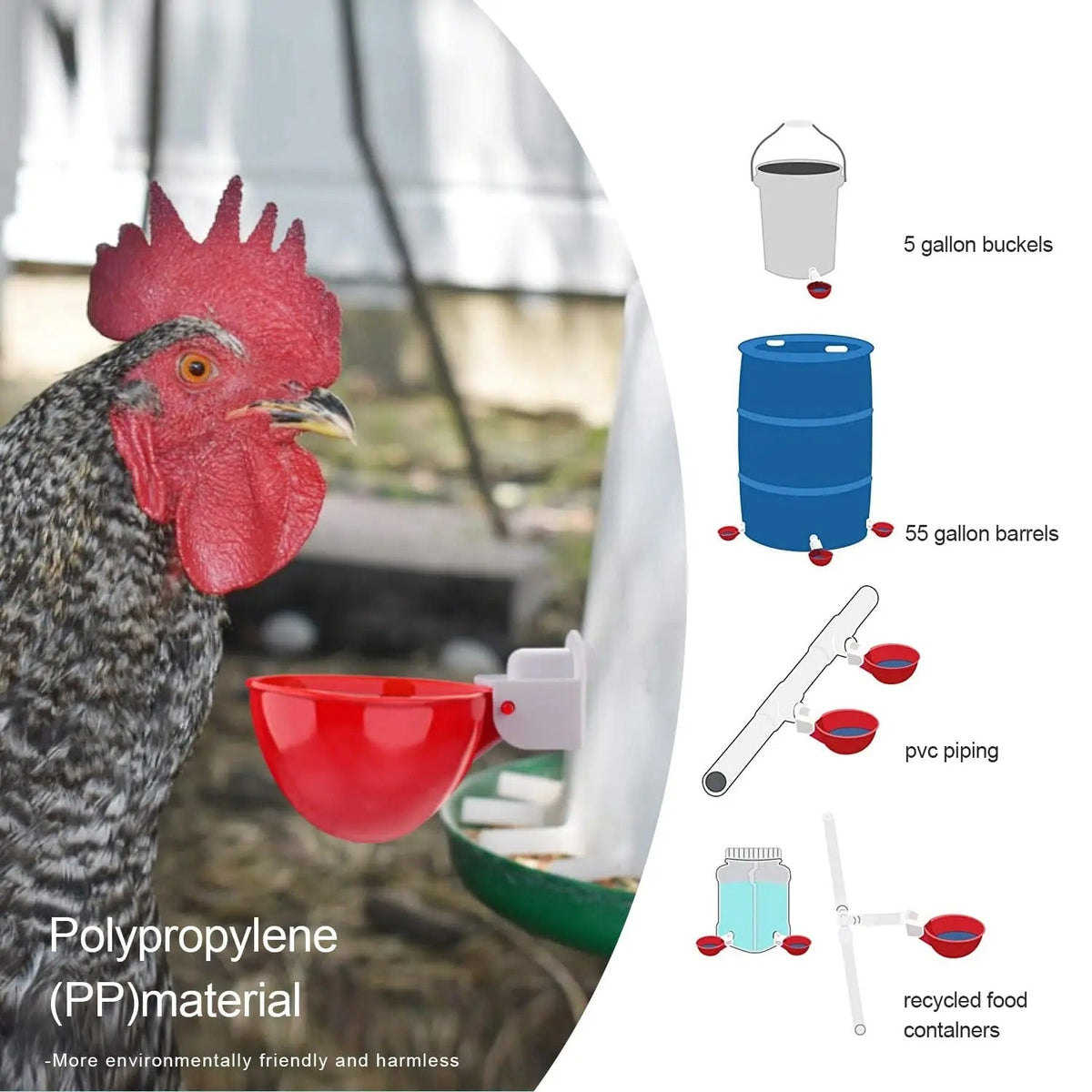 Thermabuild | 10 Pcs Chicken Waterer