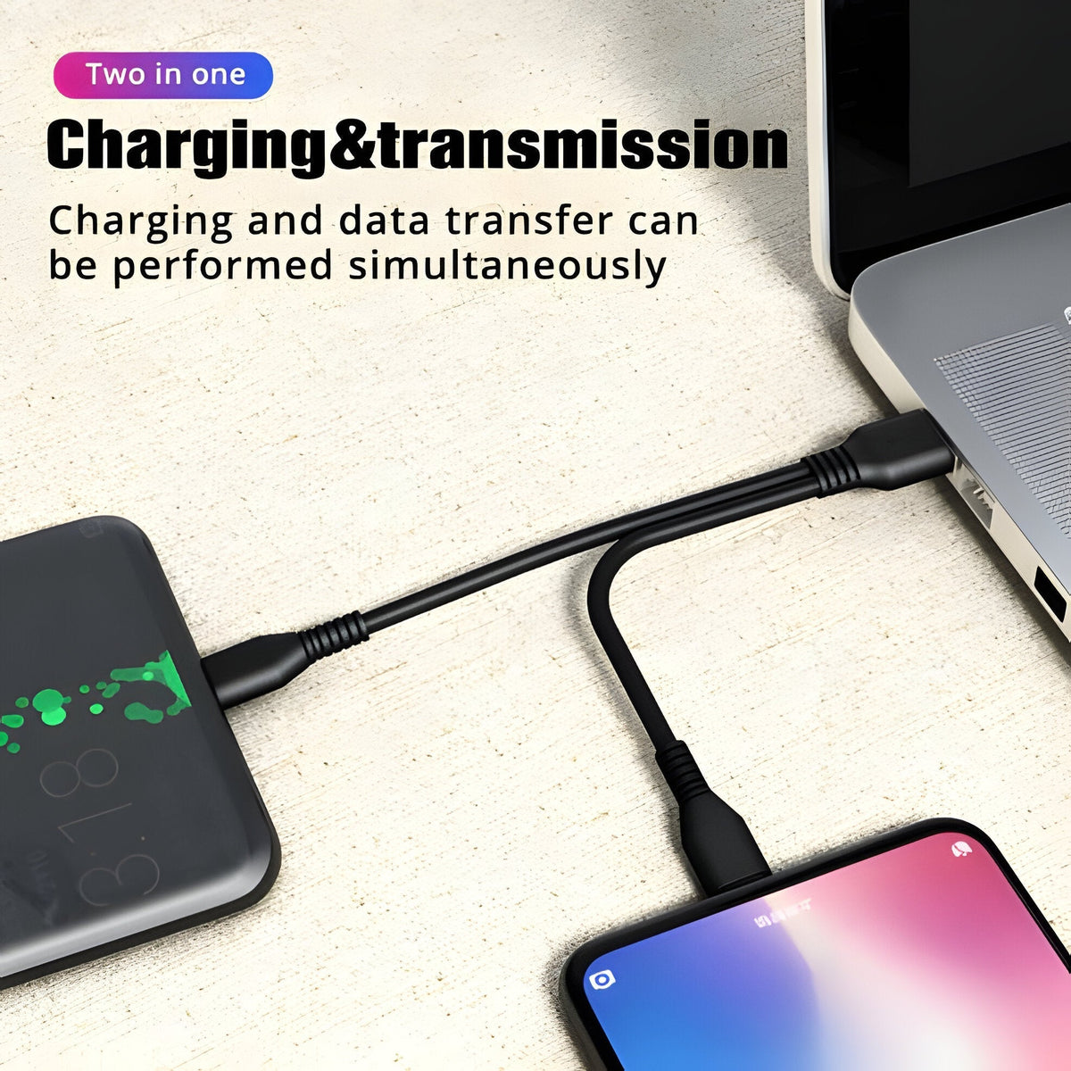 Thermabuild | 2 in 1 Charging Cable Multi USB Port