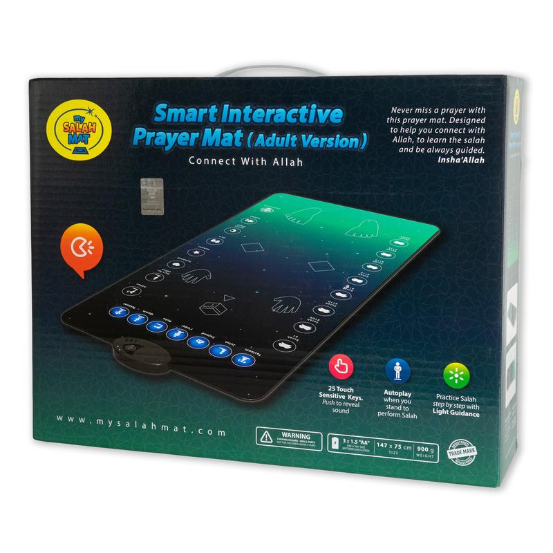 Thermabuild | Interactive Prayer Mat for Adults and Teenagers - Smart Educational Electronic Prayer Rug for Learning Muslim Prayers with Guided Light Symbols
