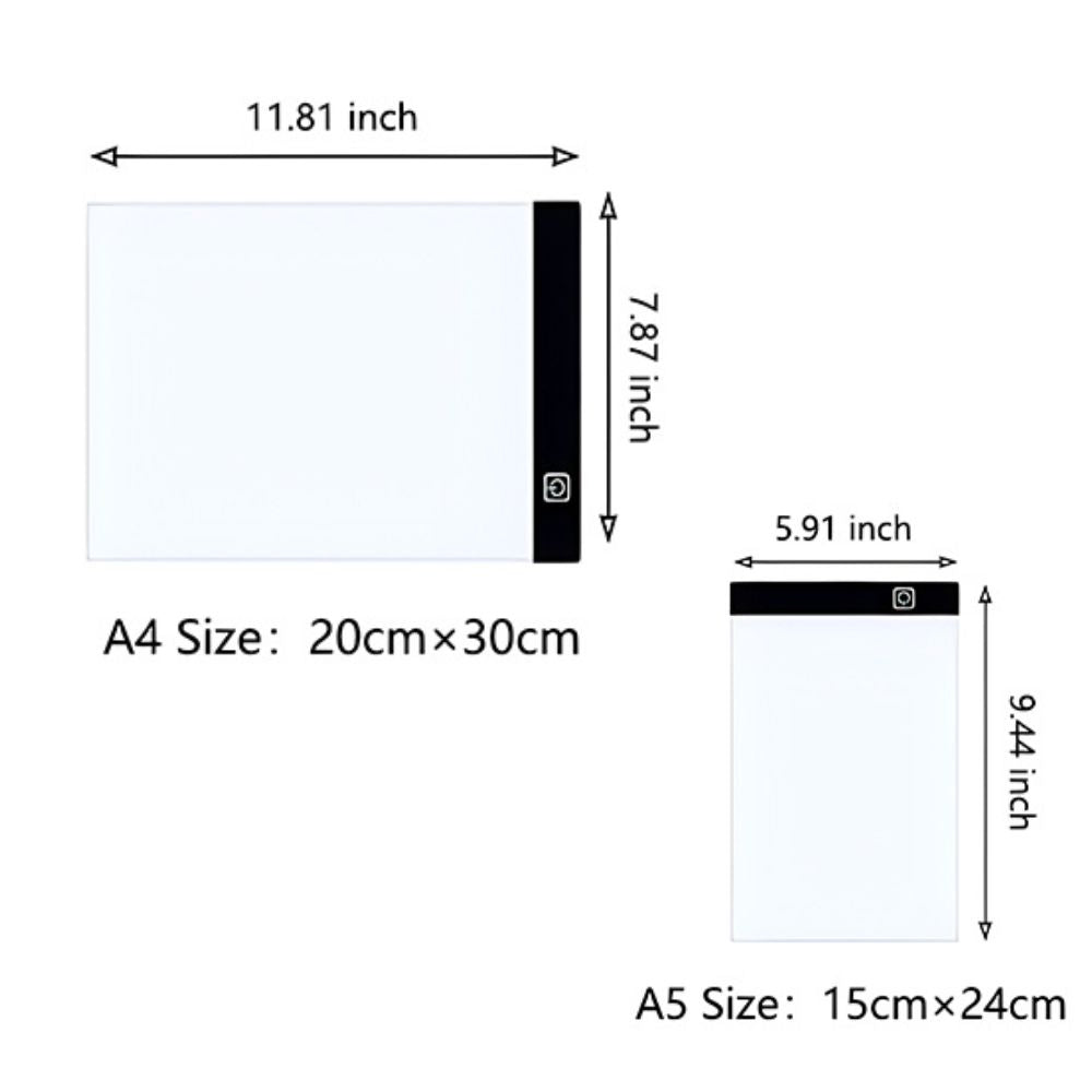 Thermabuild | A4 A5 Ultra-Thin LED Drawing Tablet for Tracing & Sketching