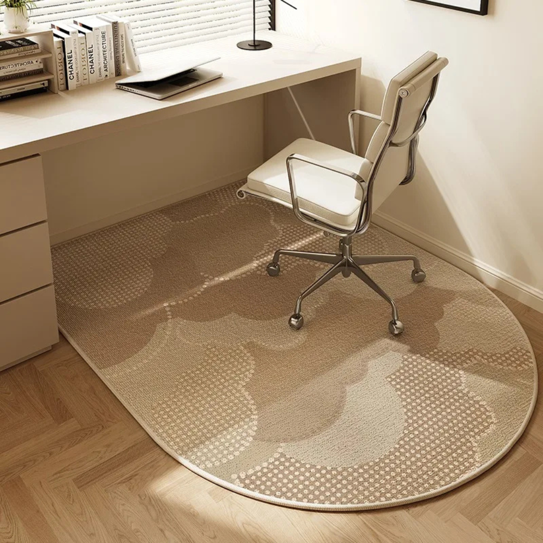 Thermabuild | Unisex Velvet Office Chair Mat for Hardwood Floors - Non-Slip Short-Pile Desk Floor Protector - Protective Rolling Chair Rug for Home and Office