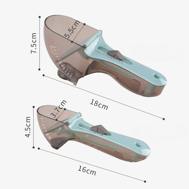 Thermabuild | 2Pcs Adjustable Measuring Cup And Measuring Spoon