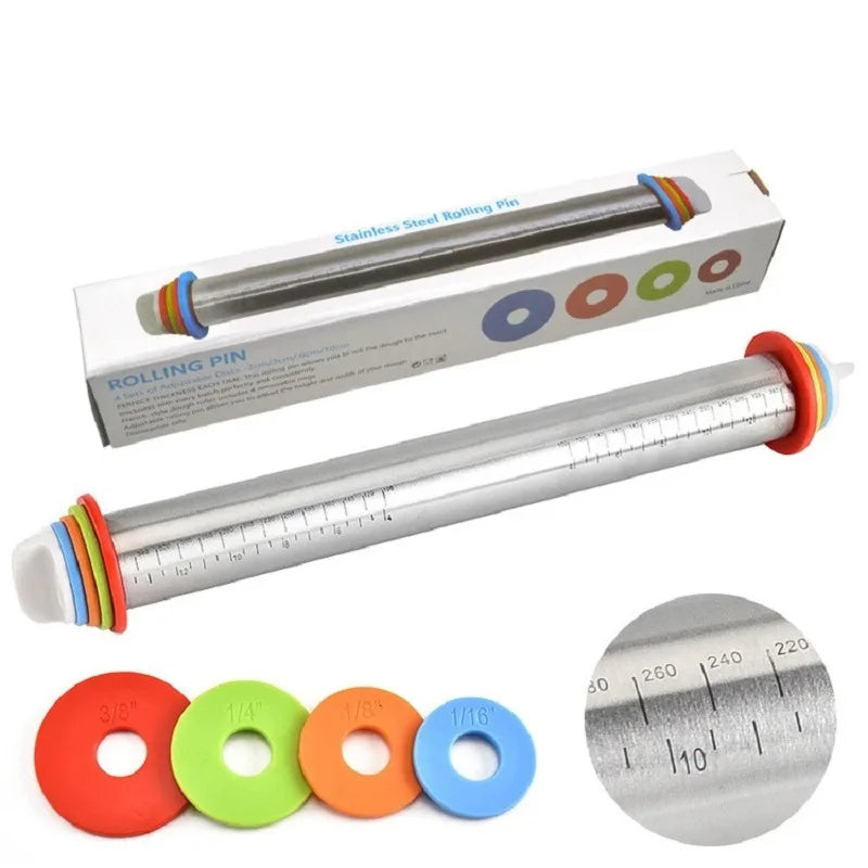 Thermabuild | Adjustable Rolling Pin with Rings