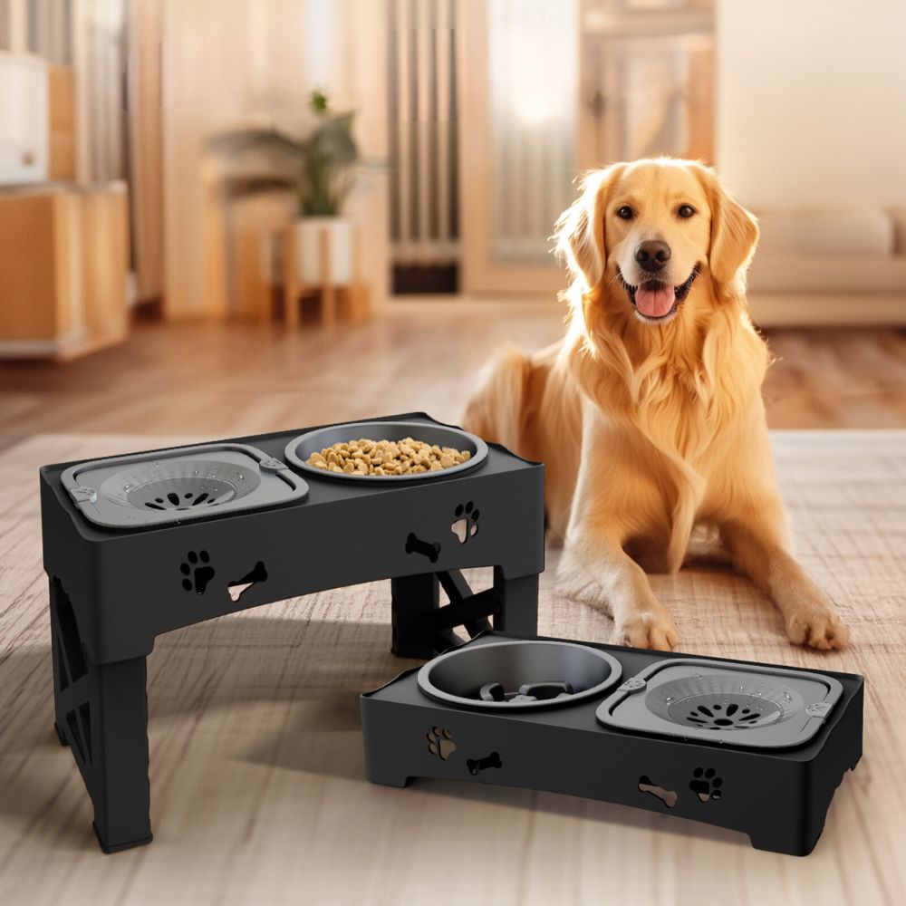 Thermabuild | Adjustable Raised Pet Dog Slow Feeder