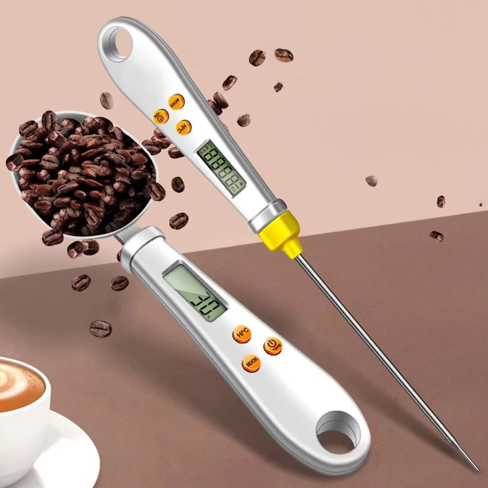 Thermabuild | 2-in-1 Digital Mini Spoon Scale & Food Thermometer