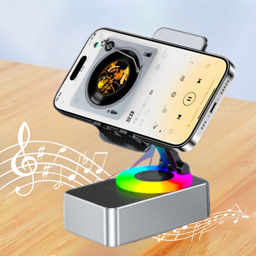Thermabuild | 4-in-1 Phone Stand with Bluetooth Speaker