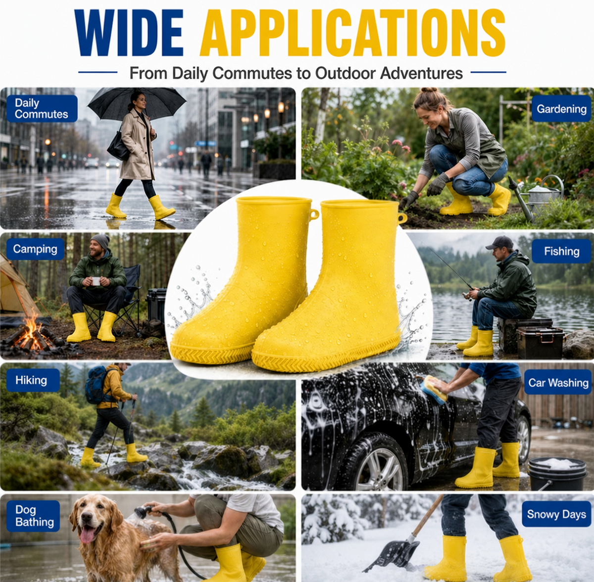Thermabuild | Waterproof Anti-Slip Rain Shoe Covers