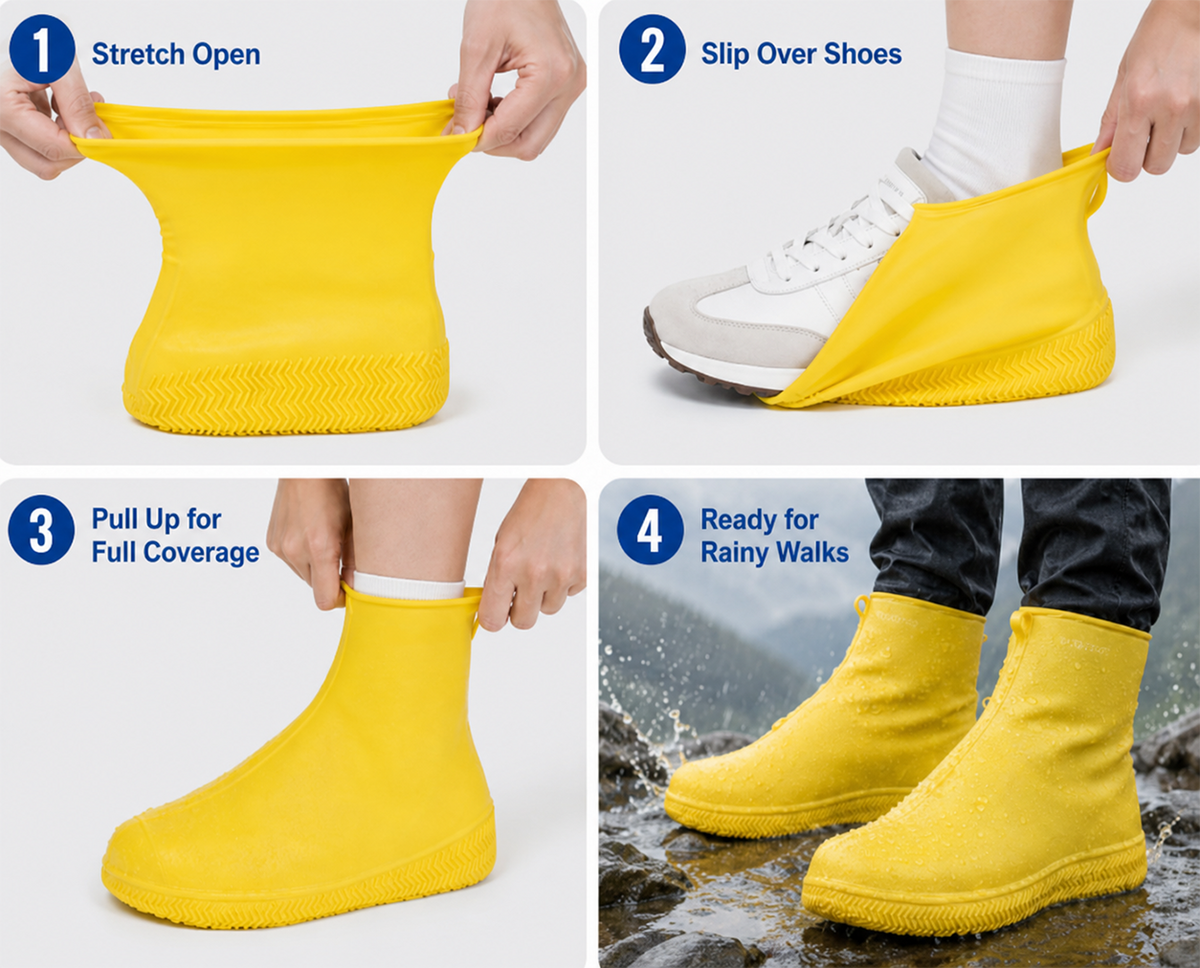 Thermabuild | Waterproof Anti-Slip Rain Shoe Covers