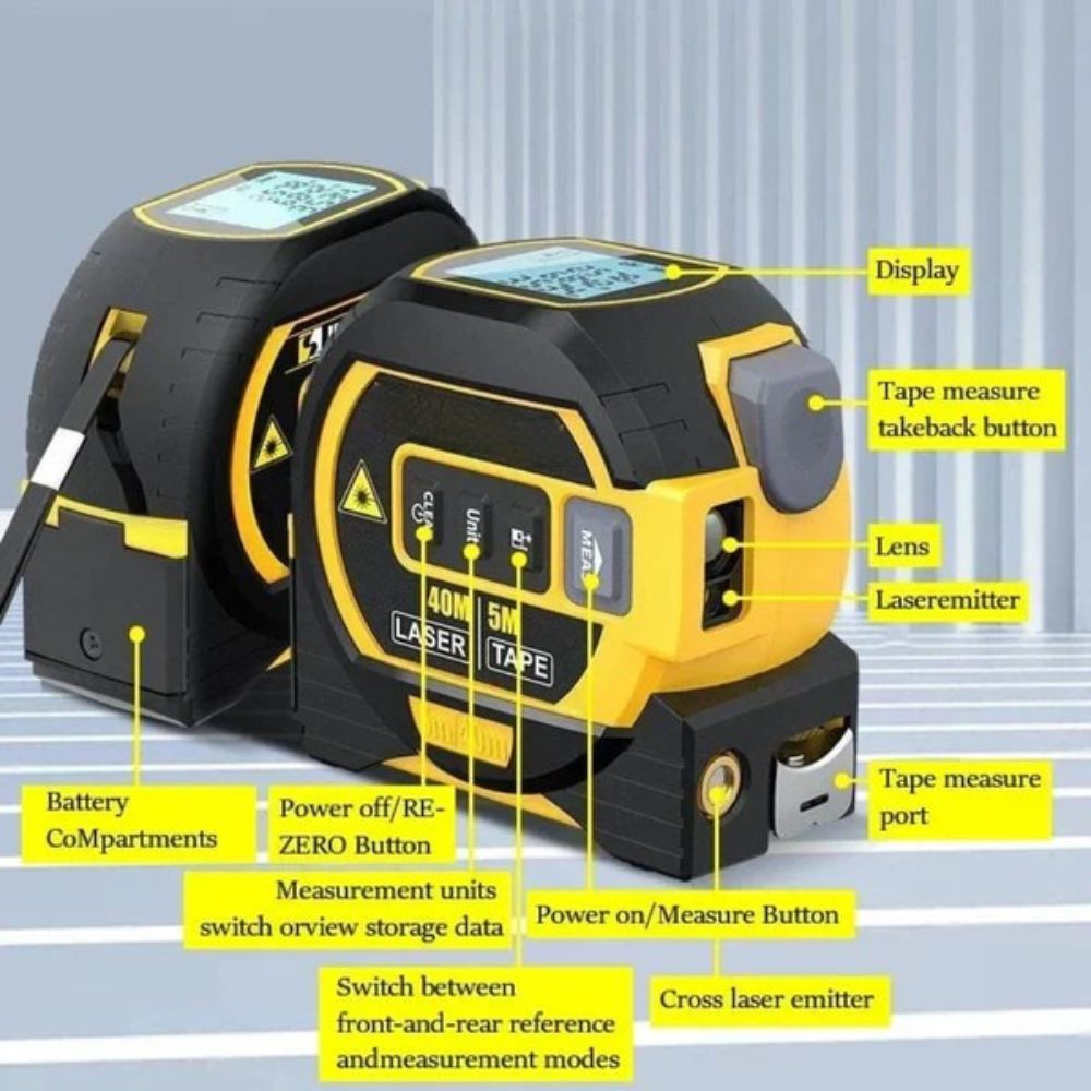 Thermabuild | 3-In-1 Infrared Laser Tape