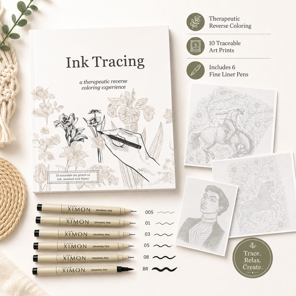 Thermabuild | Ink Tracing Reverse Colouring Book