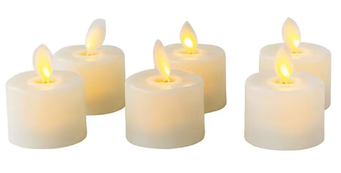 Thermabuild | 6 Pcs Realistic Flameless Candles With Remote