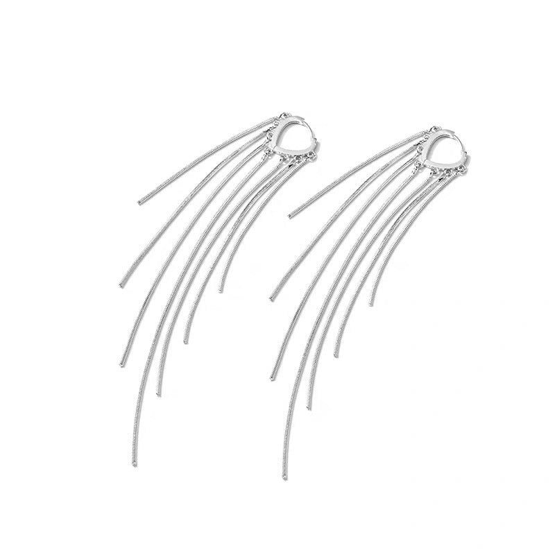 Thermabuild | 14K Gold-Plated Long Tassel Earrings