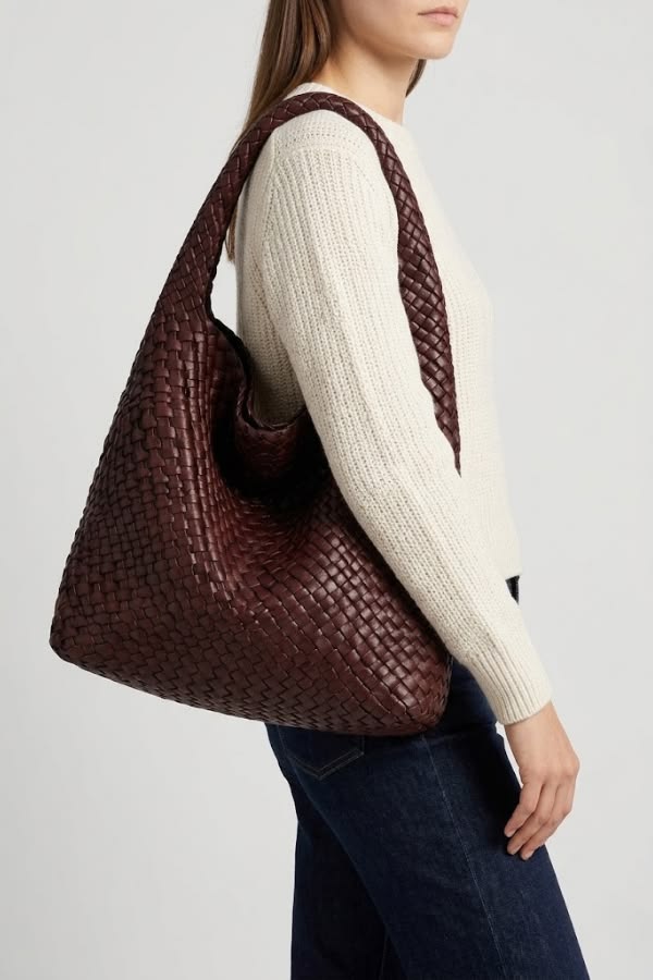 Thermabuild | Woven Leather work bag for ladies