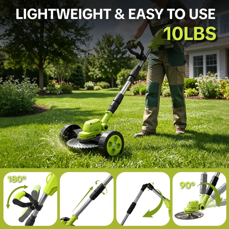 Thermabuild | 21V 3-in-1 Cordless Grass Trimmer with 2 Batteries