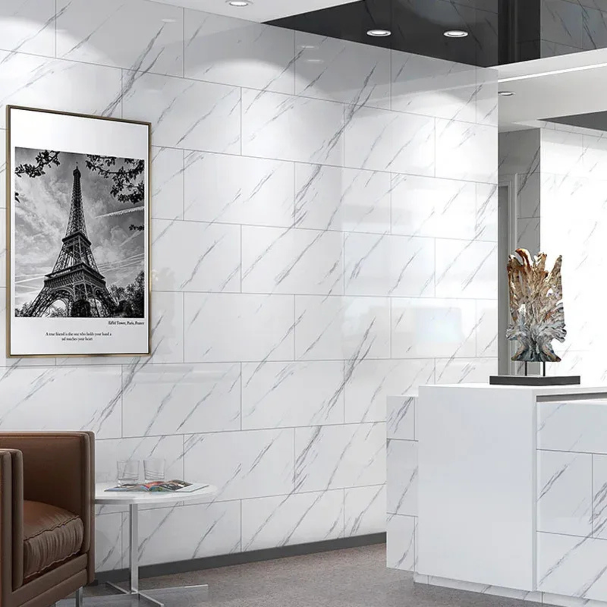 Thermabuild | Self-Adhesive Marble PVC Floor Tiles