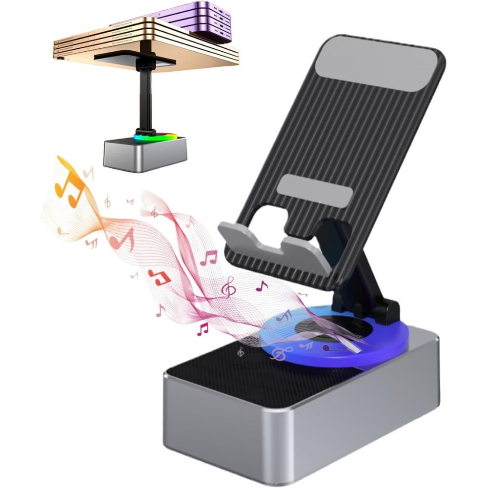 Thermabuild | 4-in-1 Phone Stand with Bluetooth Speaker