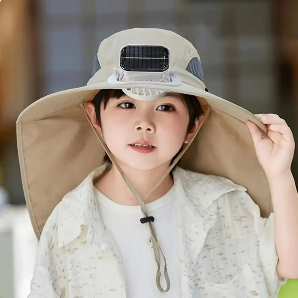 Thermabuild | Adjustable Kids Solar Fan Hat