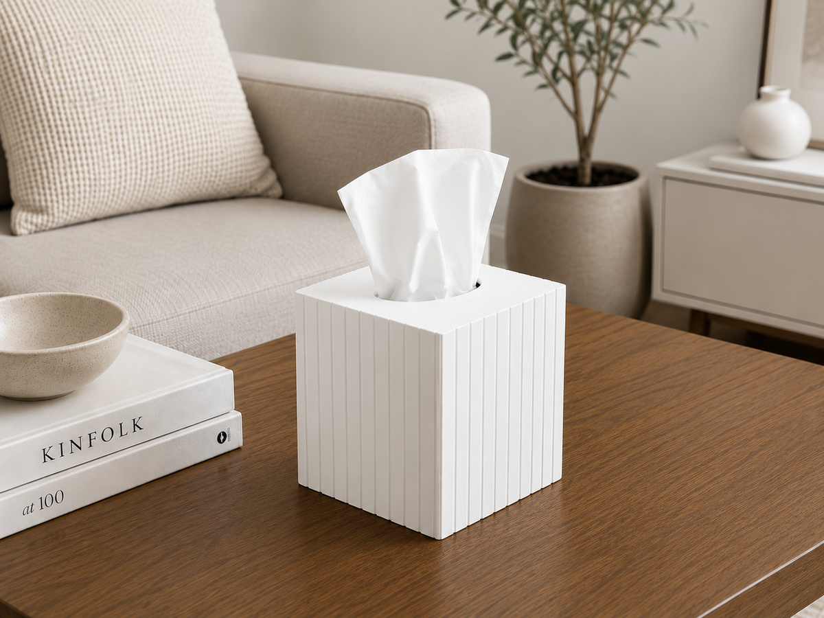 Thermabuild | Fluted Square Tissue Box Cover