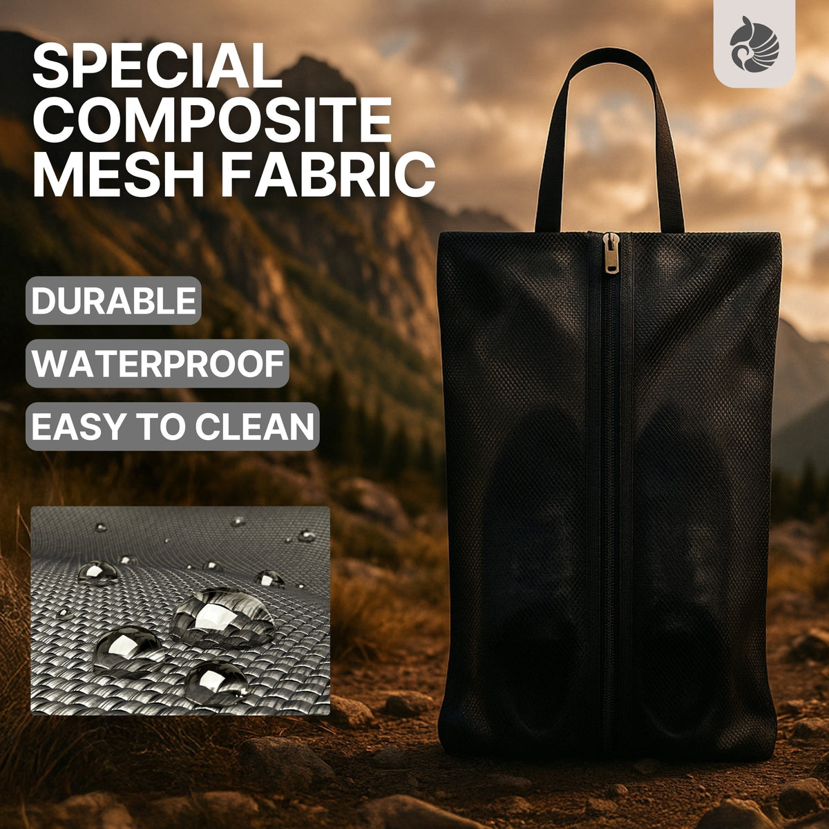 Thermabuild | Mesh Shoe Travel Bag – Portable Storage Organizer