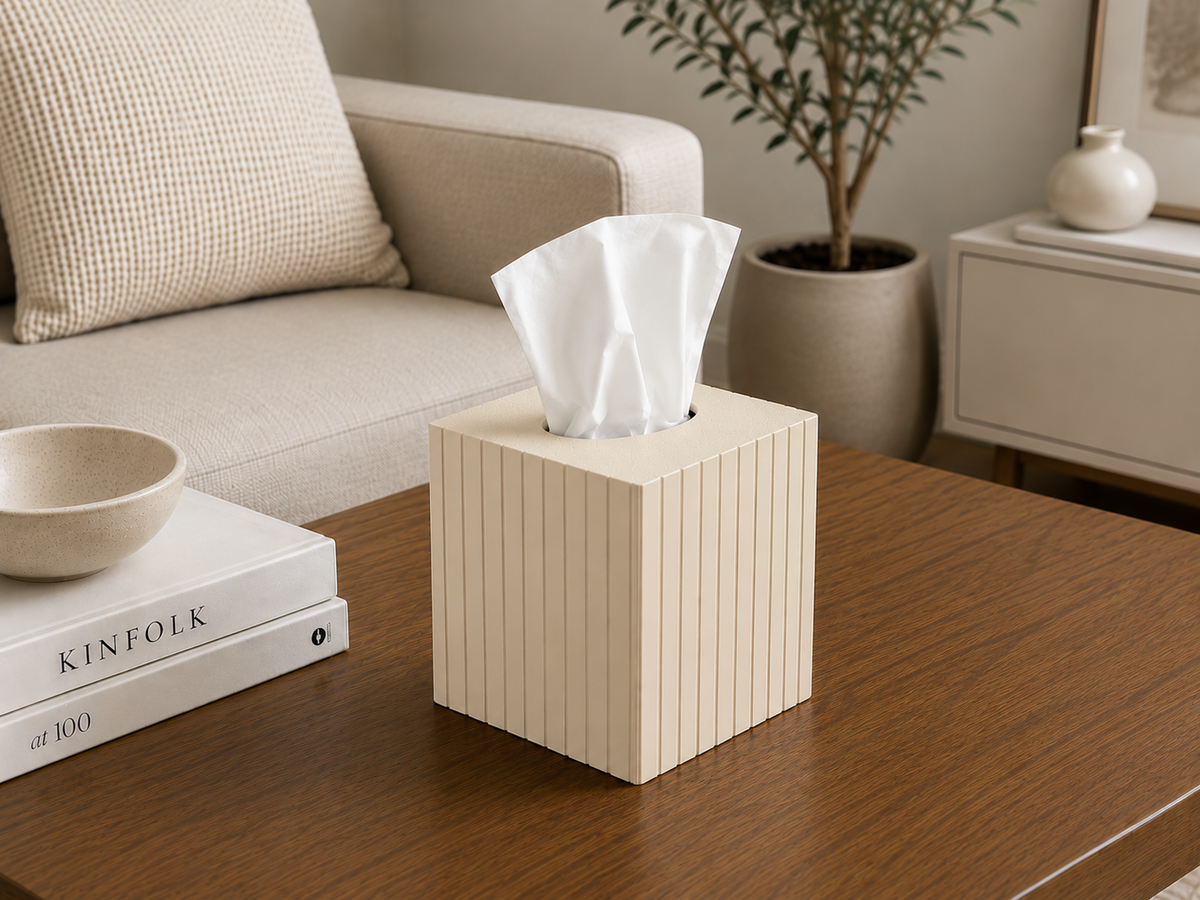 Thermabuild | Fluted Square Tissue Box Cover