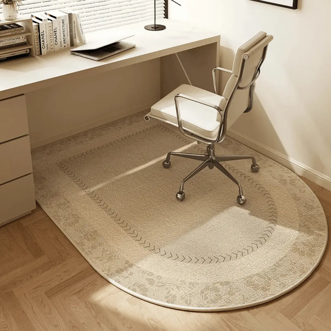 Thermabuild | Unisex Velvet Office Chair Mat for Hardwood Floors - Non-Slip Short-Pile Desk Floor Protector - Protective Rolling Chair Rug for Home and Office