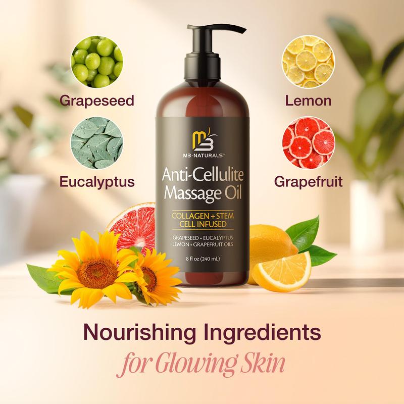 Thermabuild | Collagen Skin Massage Oil 240ml – Moisturizing Oil for Soft, Firm-Looking Skin