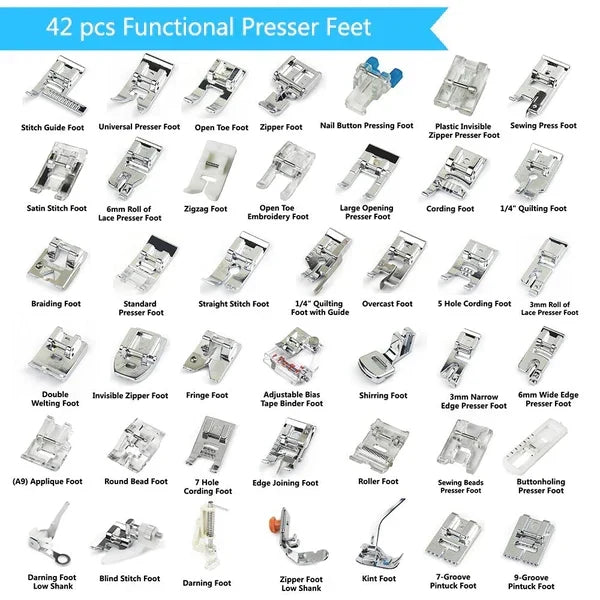 Thermabuild | 42 Pcs Ultimate Presser Foot Set